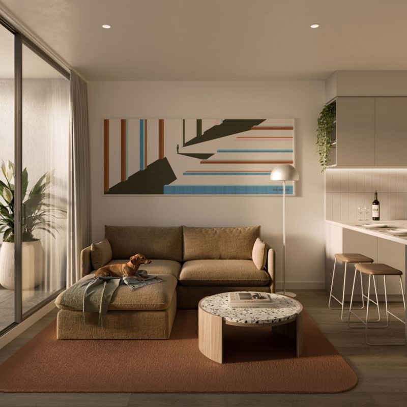 The Archive - 1 Bedroom Apartment Render