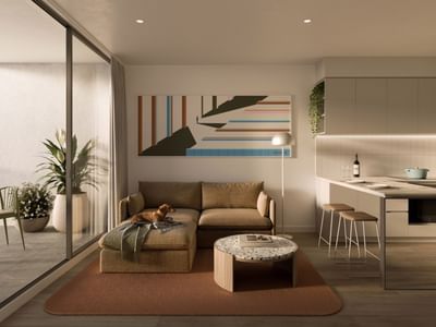 The Archive - 1 Bedroom Apartment Render