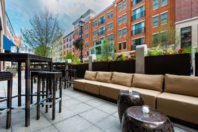 Outdoor Lounge area at The Venue at Portwalk Place