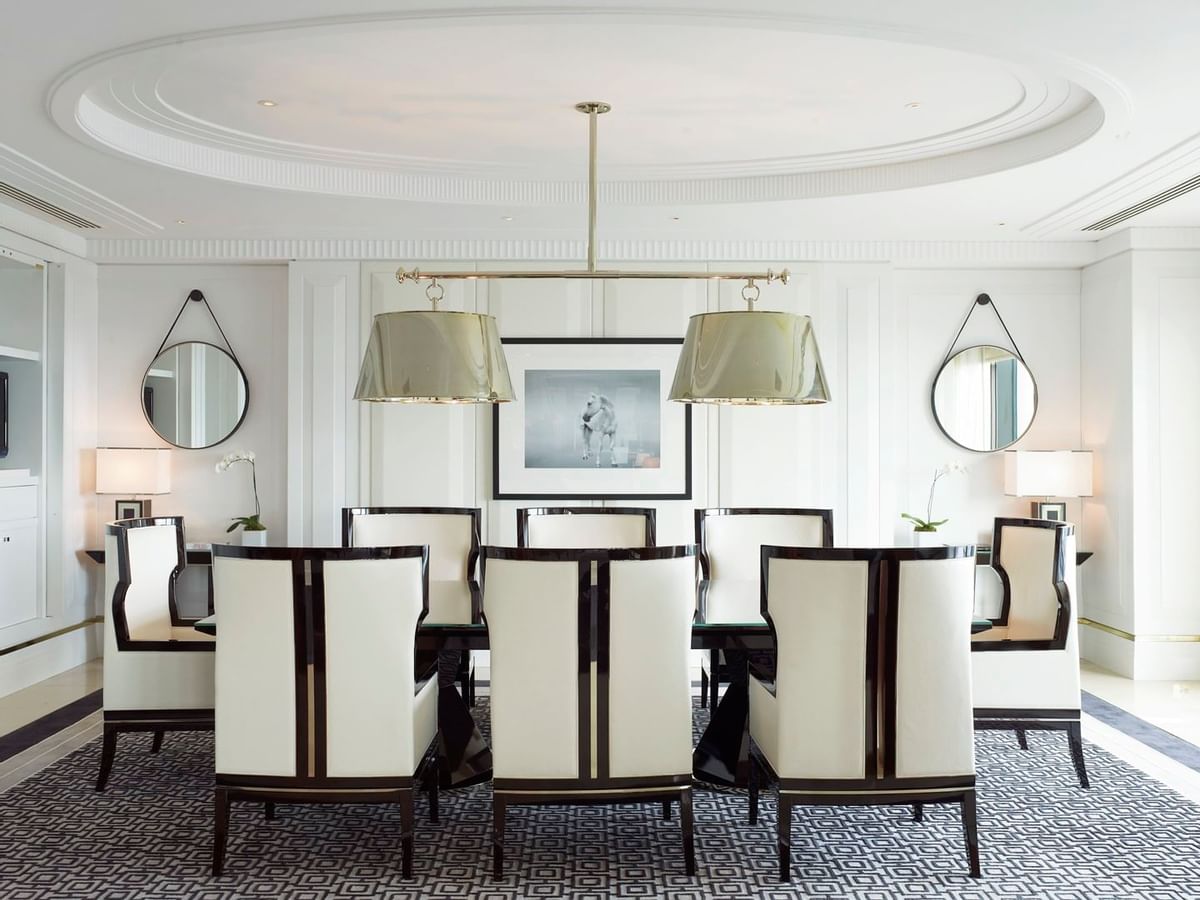 Table arrangement in Villas at Crown Hotel Melbourne