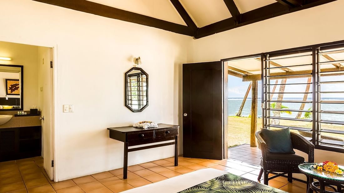 Bedroom of Ocean View Villa at Tambua Sands Beach Resort