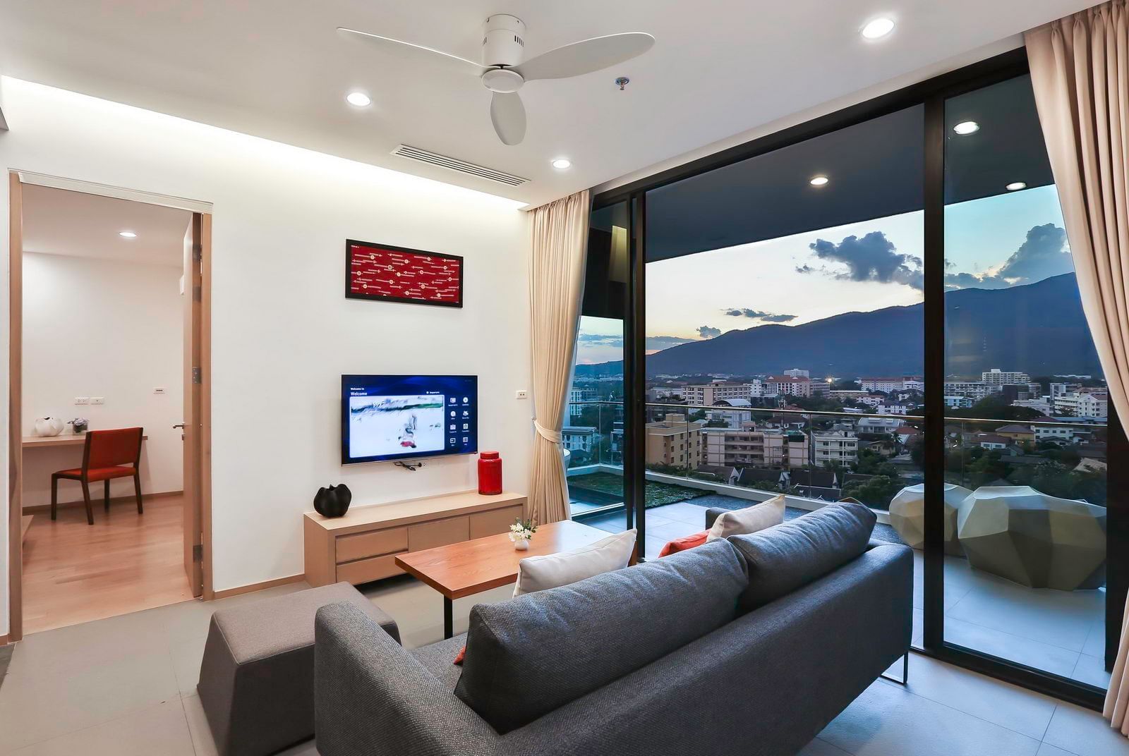 Living lounge in Two Bedroom Suite at Eastin Tan Hotel Chiang Mai