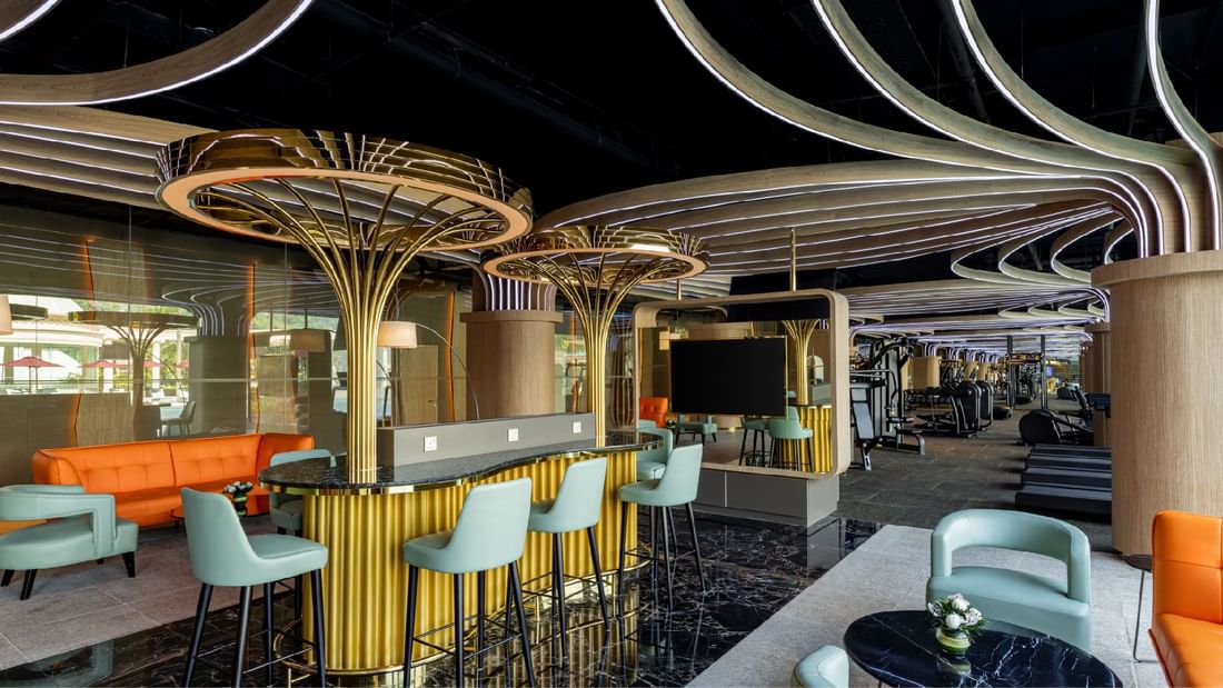 Stylish interior of the Health Club at Sunway Resort