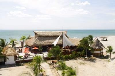 Aerial view of the Velero at Playa Blanca Beach Resort