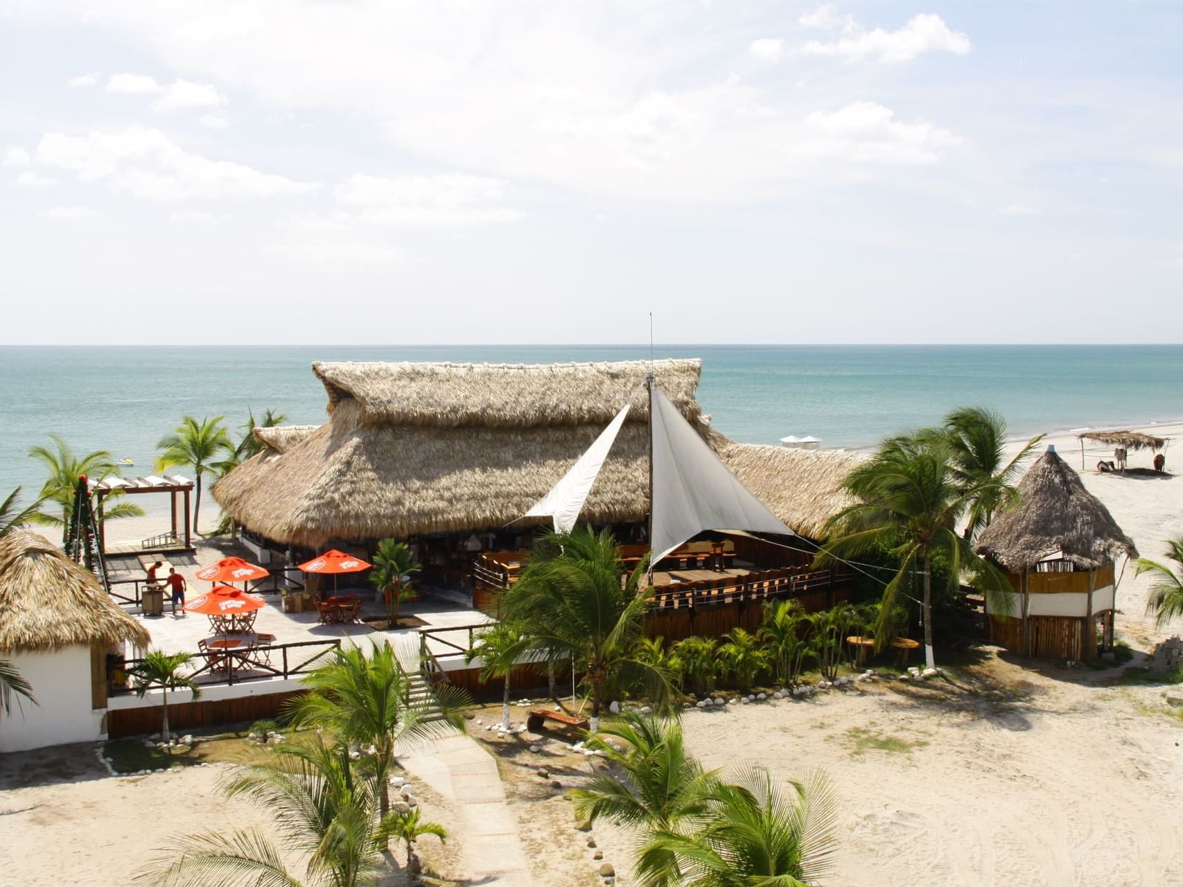 Aerial view of the Velero at Playa Blanca Beach Resort