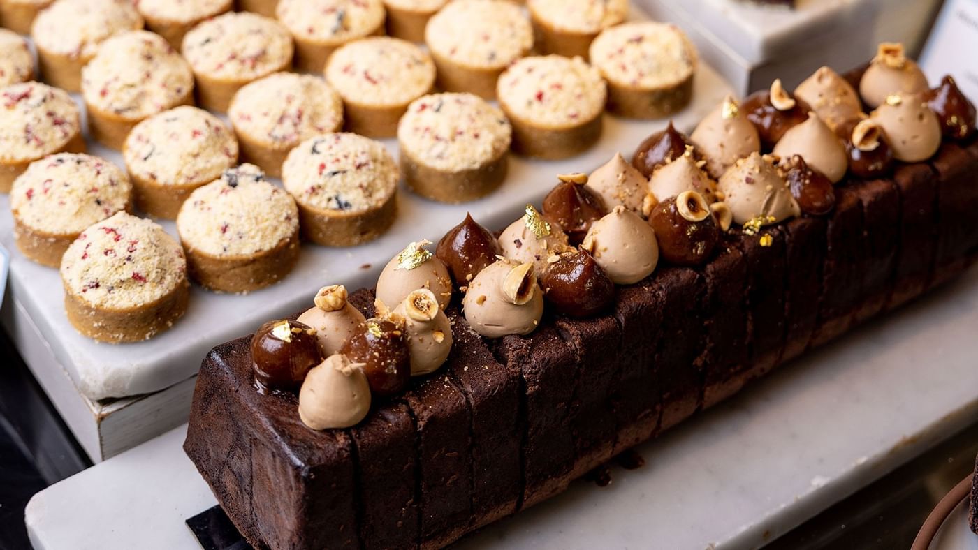 Close-up of various kind of desserts at Crown Hotels