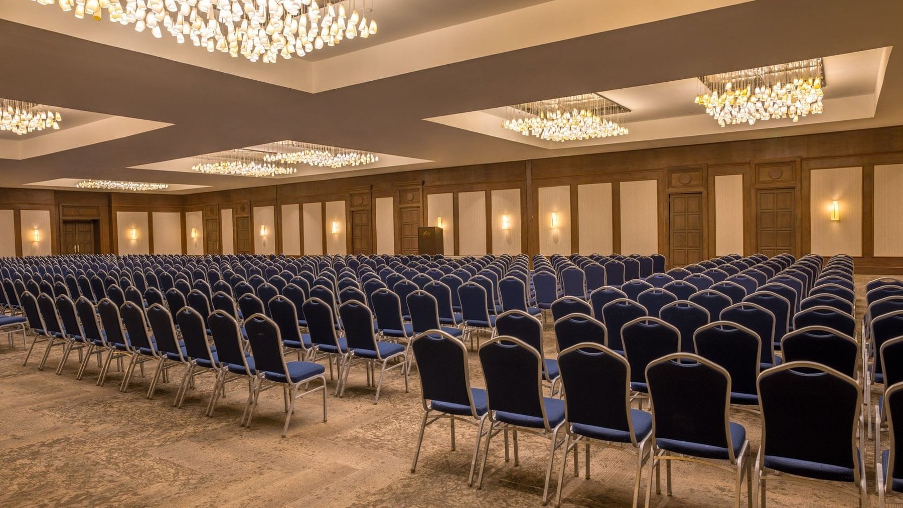 Chair arrangement in Yucatán Hall at Fiesta Americana Merida