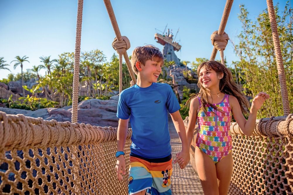 Kids in the play area of Disney's Typhoon Lagoon near Lake Buena Vista Resort Village & Spa