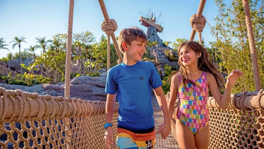 Kids in the play area of Disney's Typhoon Lagoon near Lake Buena Vista Resort Village & Spa