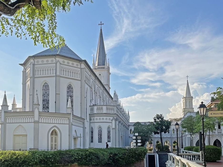 Exterior view of CHIJMES near Carlton Hotel Singapore