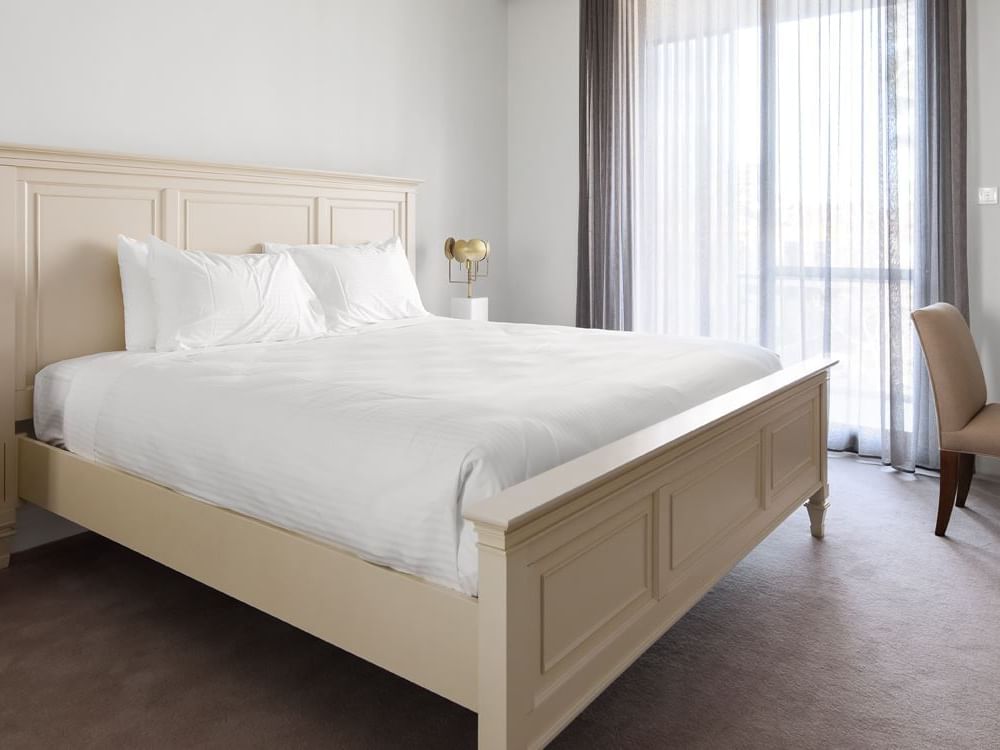 Comfy bed in executive room at Hotel Knightsbridge