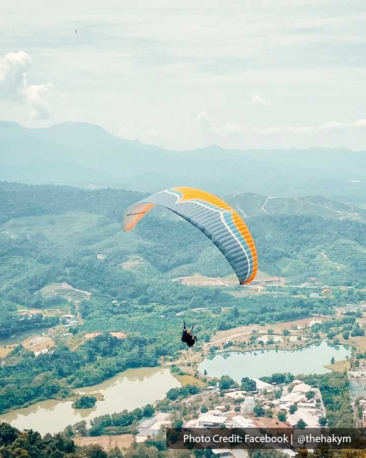 Tandem paragliding activity in KKB Paragliding Park - Lexis Suites Penang