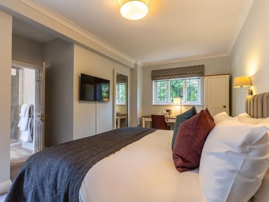 Lodge double room at Gorse Hill Hotel in Surrey