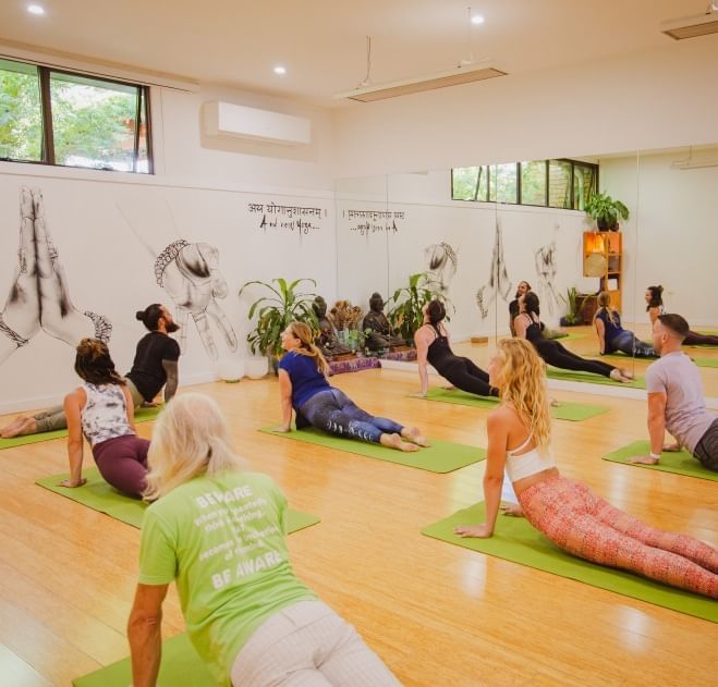 modern organic yoga and cafe on the central coast