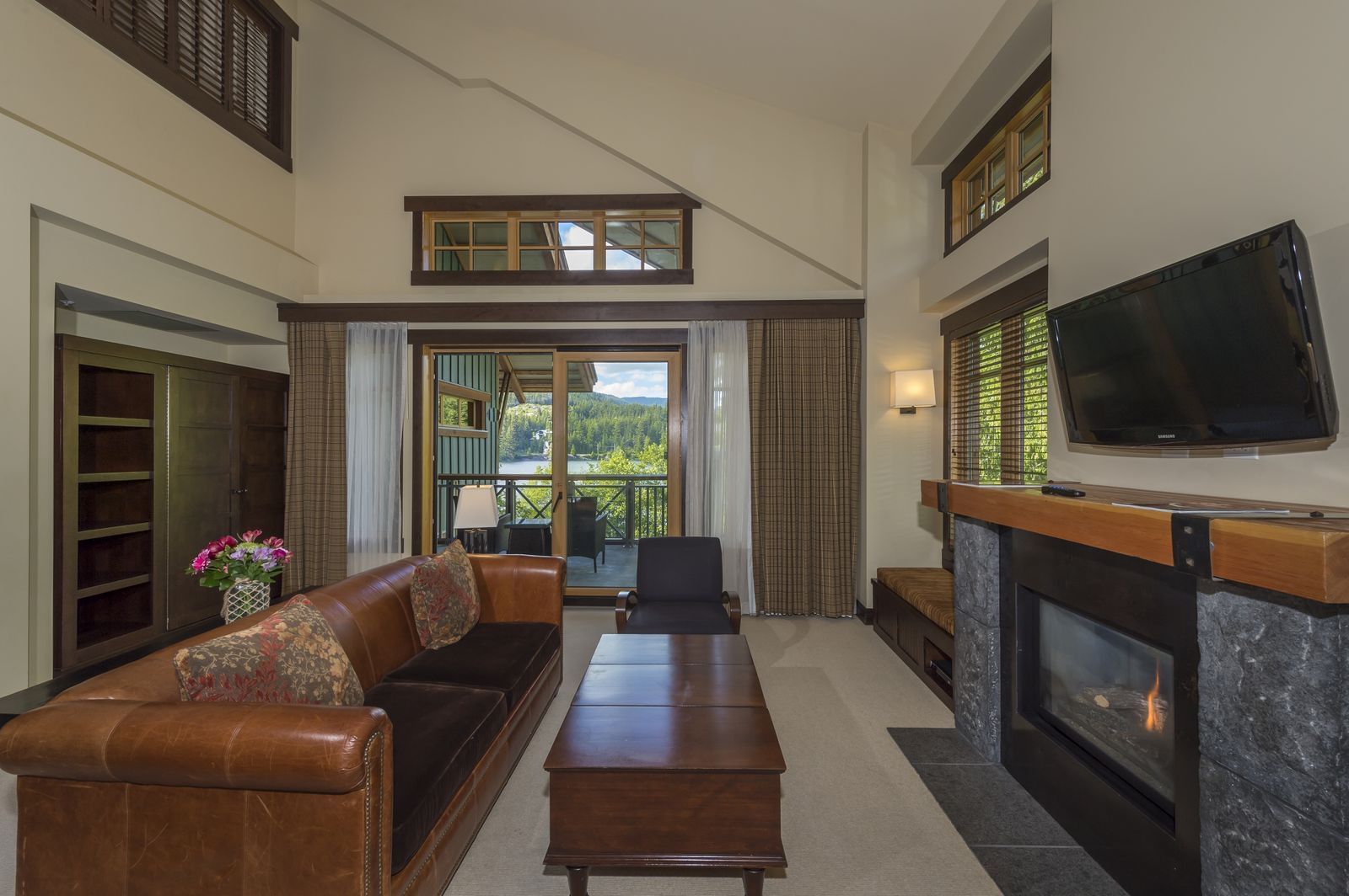 Lounge area in Two Bedroom Nita Suite at Nita Lake Lodge