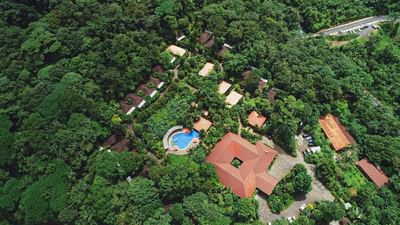 An Arial View of Rio Celeste Hideaway hotel & forest
