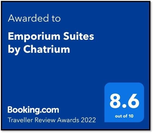 Traveller Review Awards poster at  Emporium Suites by Chatrium