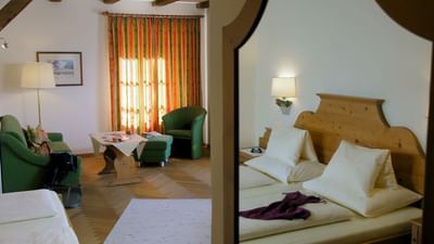 Junior Suite at Tiefenbrunner Hotel in Kitzbühel, Austria