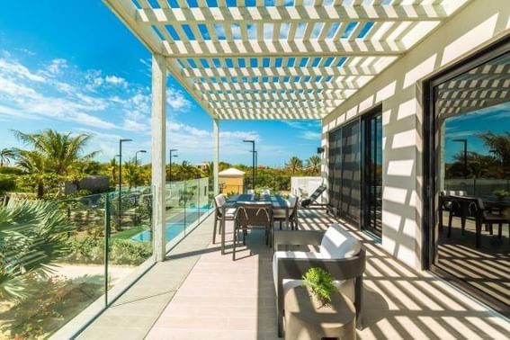 Lounge area on the terrace at H2O Life Style Resort