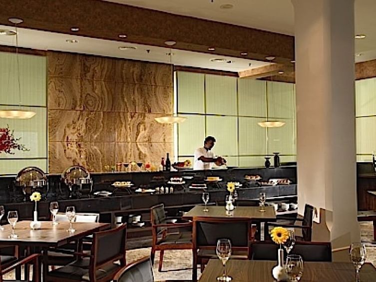 Buffet area in White Rose Cafe at York Hotel Singapore