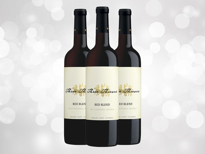 Bottles of Three Thieves Red Blend
