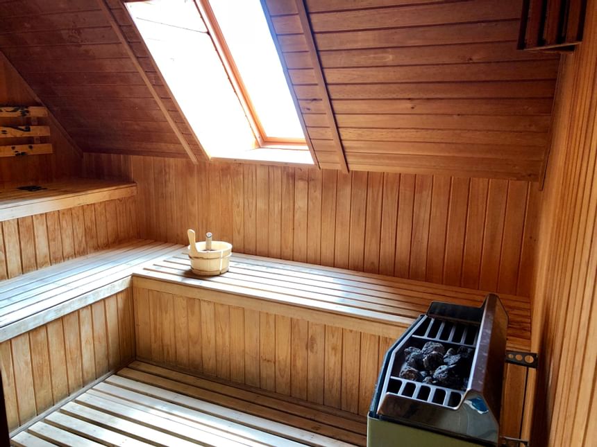 sala de sauna hotel cumbres puerto varas