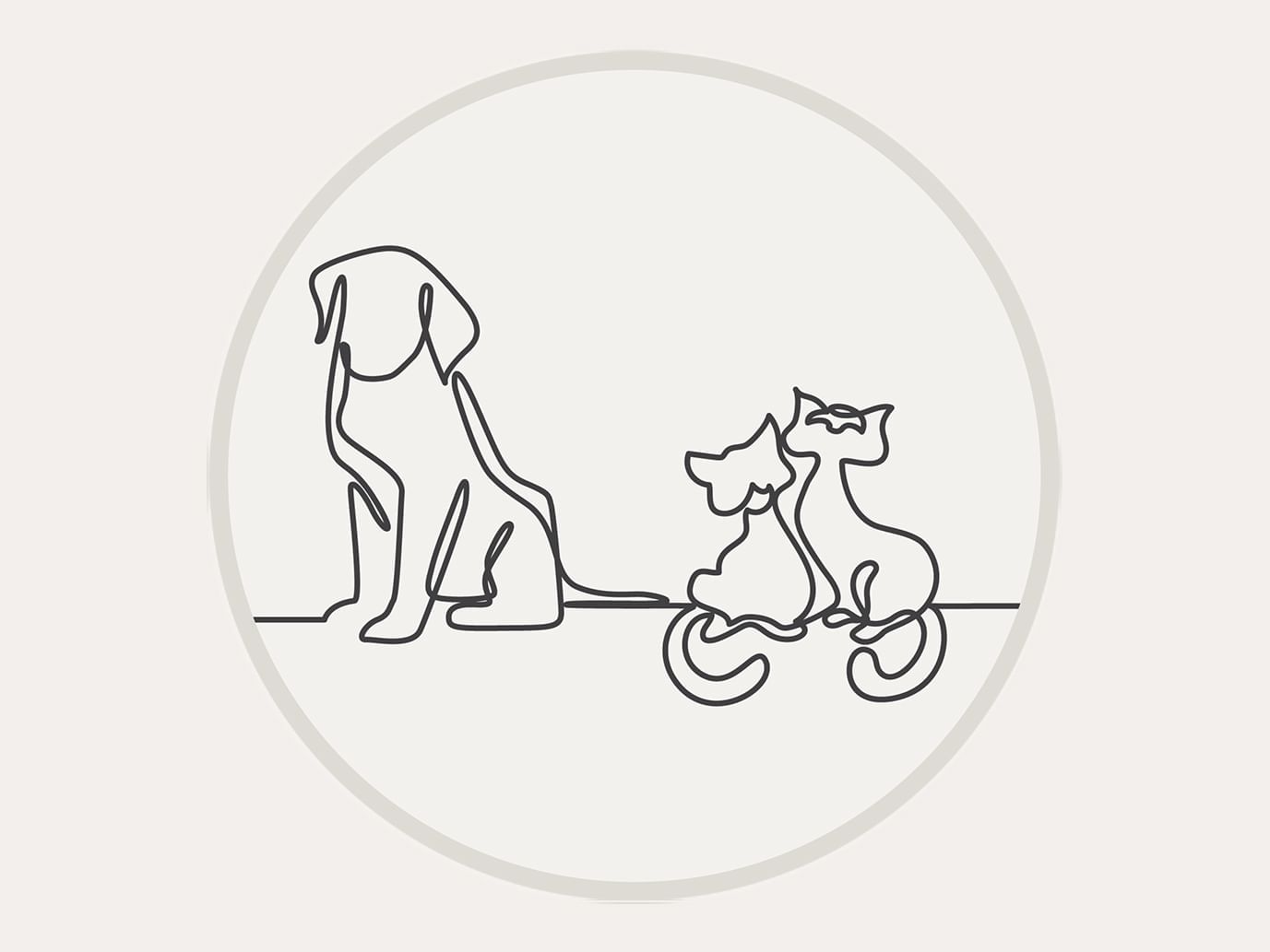 Vector icon of Pet Friendly used at SENS Hotel