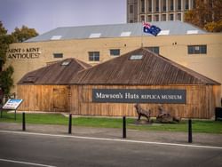 The exterior of Mawson's Huts Replica Museum near Hotel Grand Chancellor Hobart
