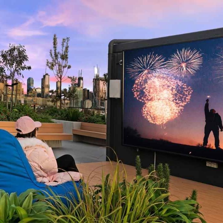 New Outdoor Cinema on Rooftop