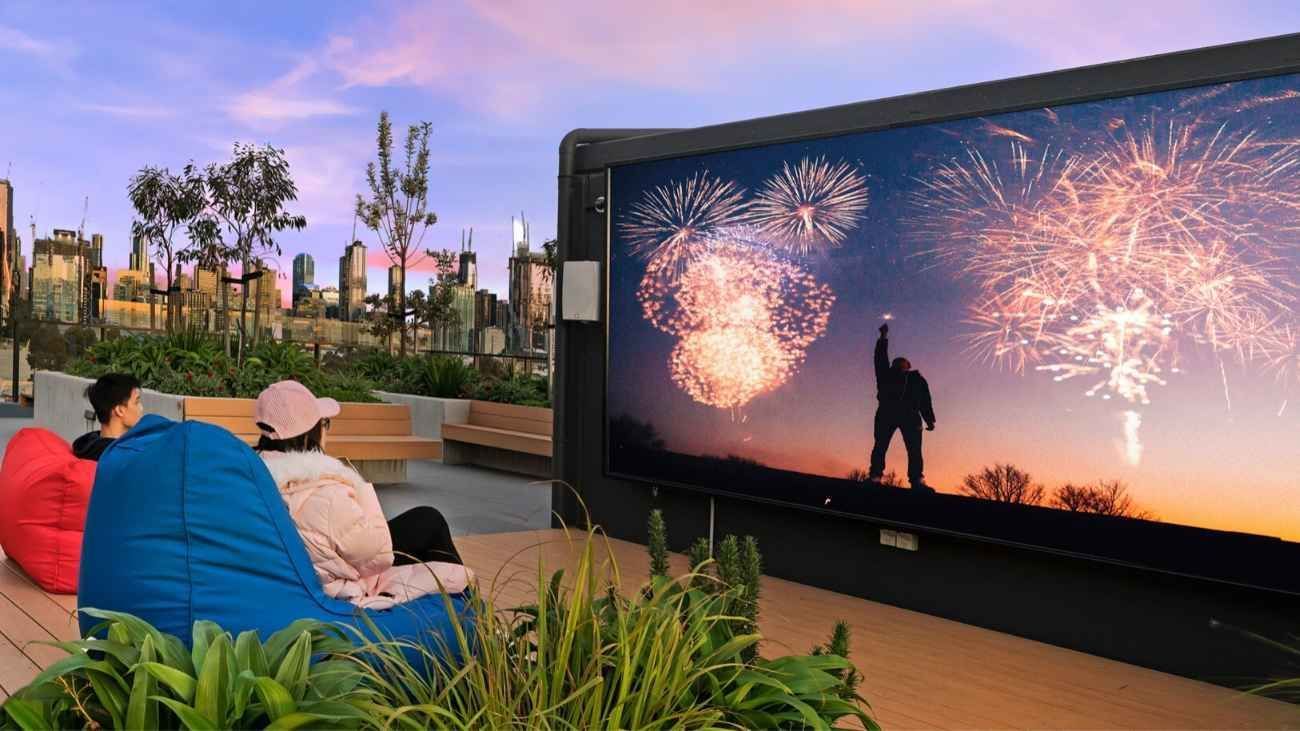 New Outdoor Cinema on Rooftop