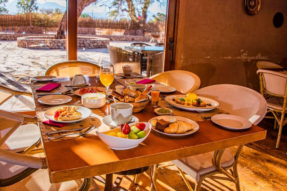 Restaurant at Hotel Cumbres San Pedro de Atacama in Chile