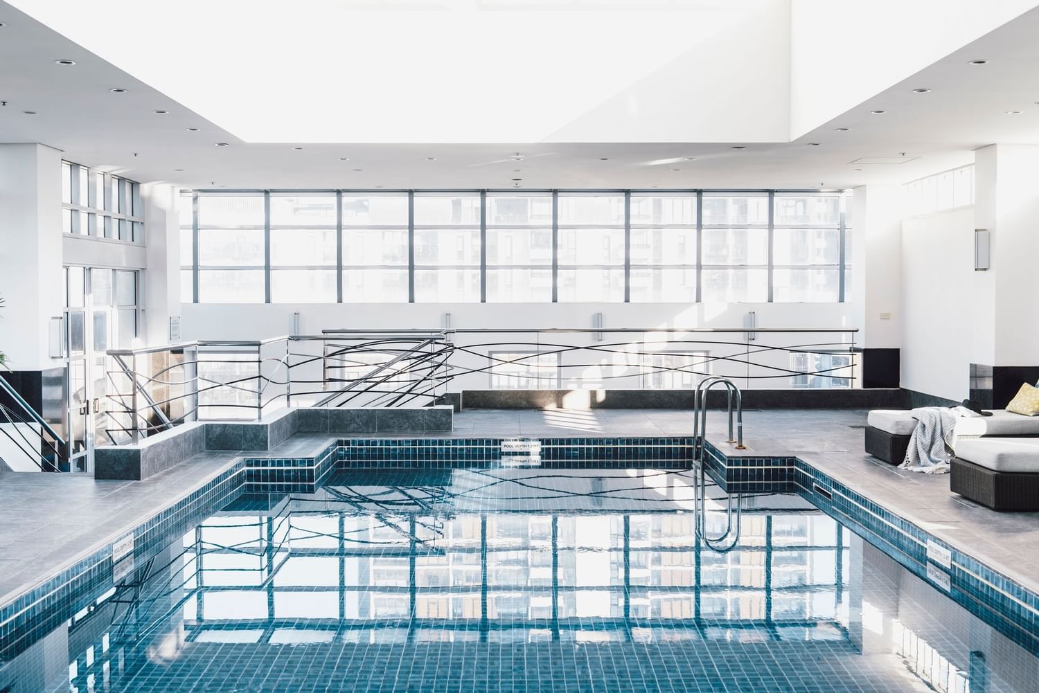 Rooftop heated pool with Retractable Roof at The Como Melbourne
