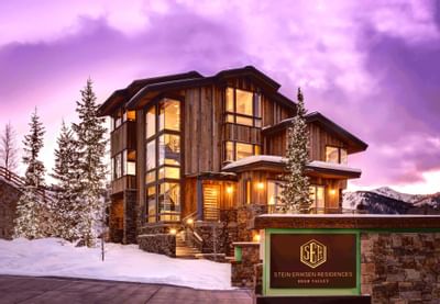 Exterior view of the entrance at Stein Eriksen Residences