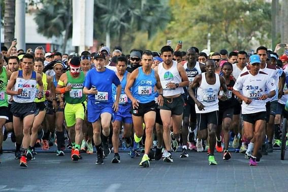 People participating in Puerto Vallarta Half Marathon near Buenaventura Grand Hotel and Spa