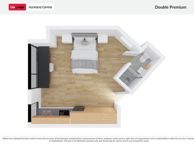 UL Auckland Central Floorplan Double Premium