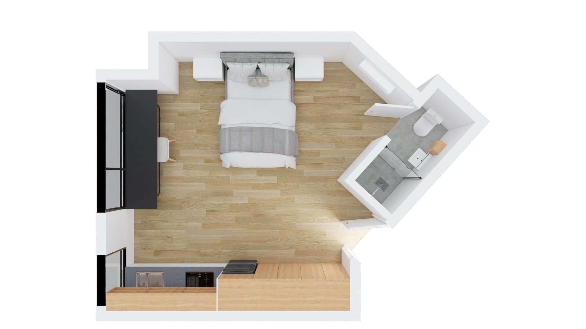 UL Auckland Central Floorplan Double Premium