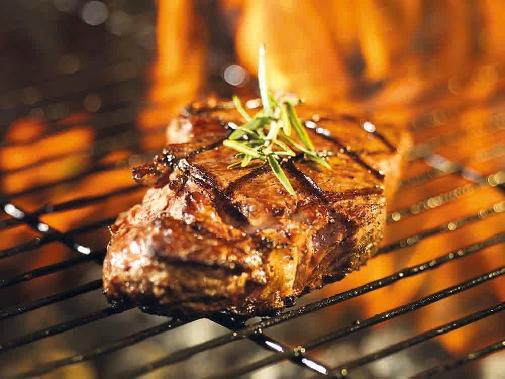 Close up on a BBQ grill at Cradle Mountain Hotel