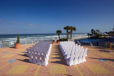 Seabreeze Terrace wedding venue overlooking the Atlantic Ocean i