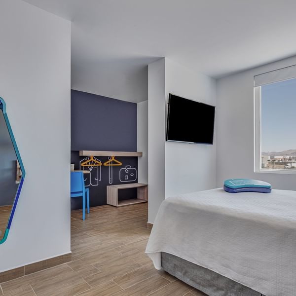 Superior Room 1 Queen with TV area at One Hotels