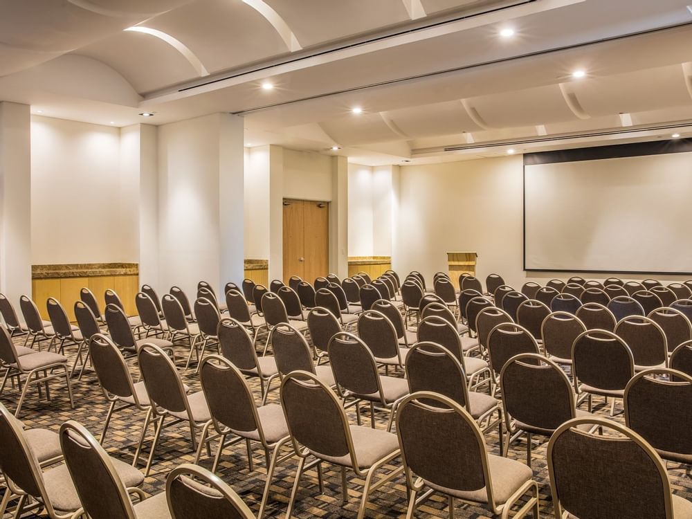 Theater setup in Salon C event room at Fiesta Inn Hotels