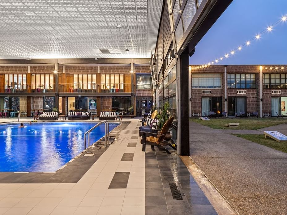Indoor Hotel Pool in Iowa City The Highlander Hotel