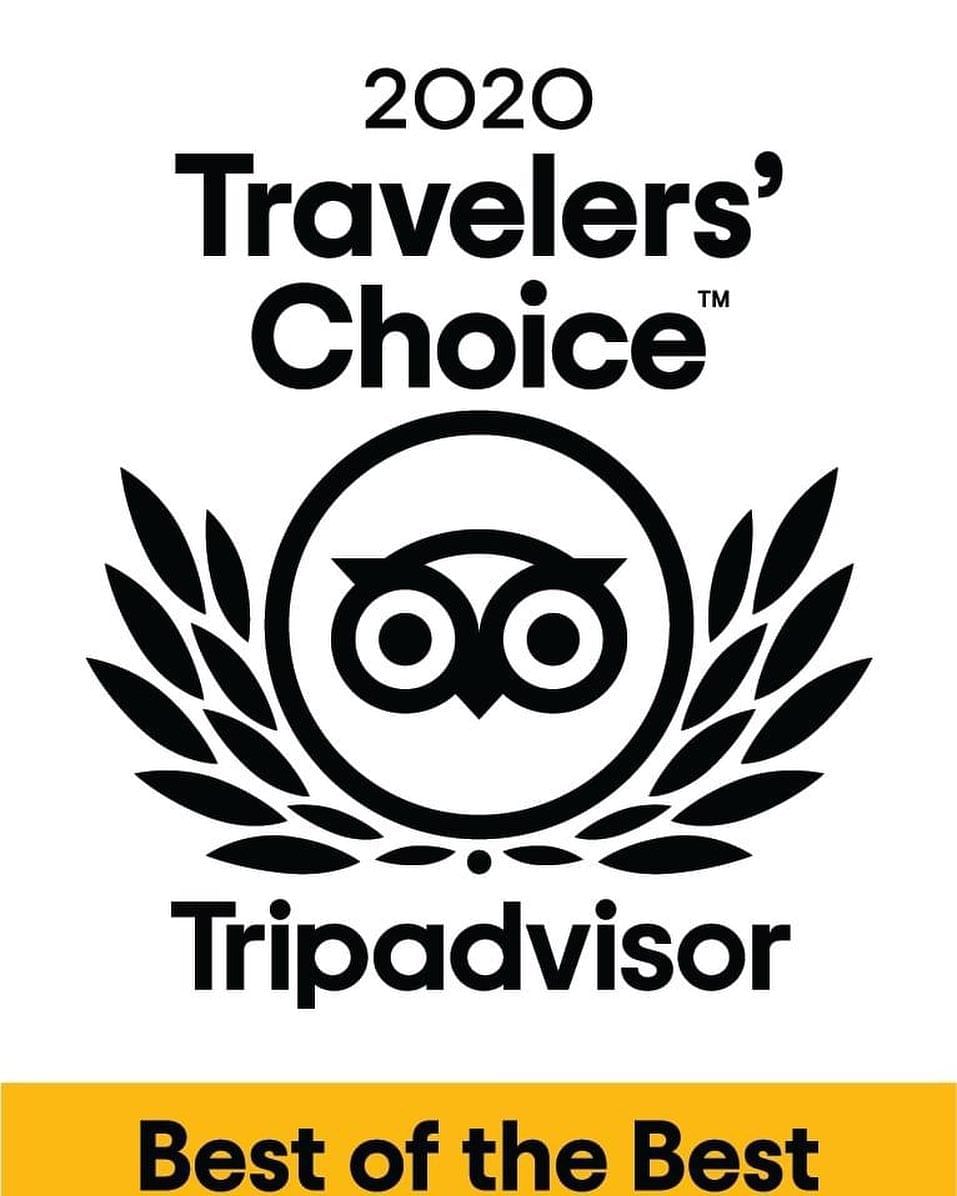 Logo of Tripadvisor 2020 Travelers' Choice Best of The Best Winner