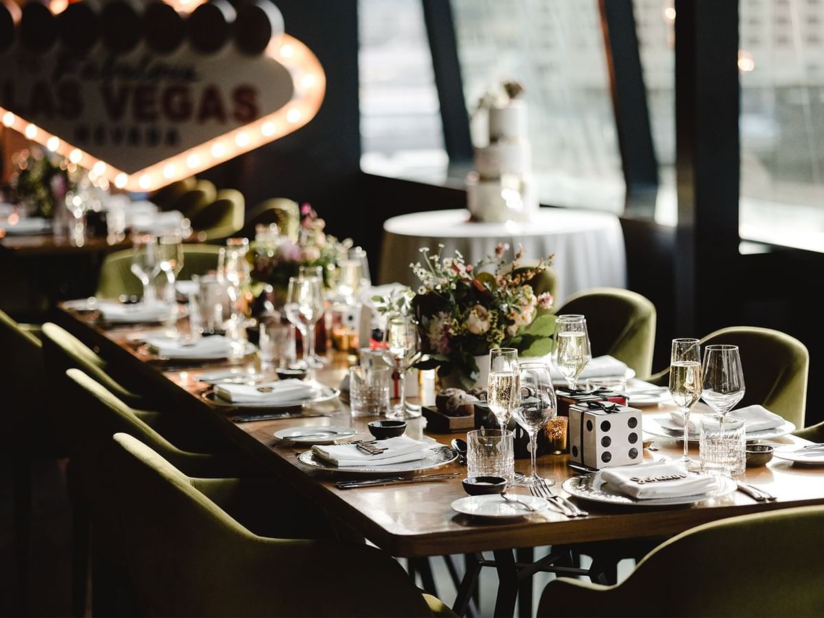 Table arrangement for Valeriya and Mikhail's wedding at Crown Towers Perth
