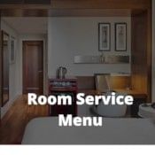 Room Service Menu banner used at Titanic Gendarmenmarkt Berlin