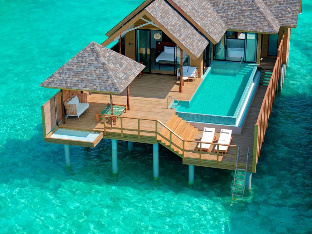 Deluxe Water Pool Villa Lagoon View at Ananea Madivaru Maldives