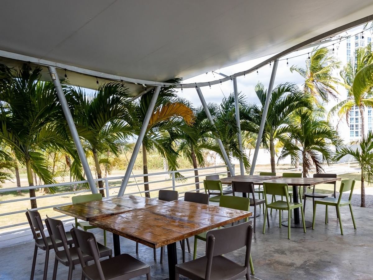 Tables in La Laguna Restaurant at Playa Blanca Beach Resort