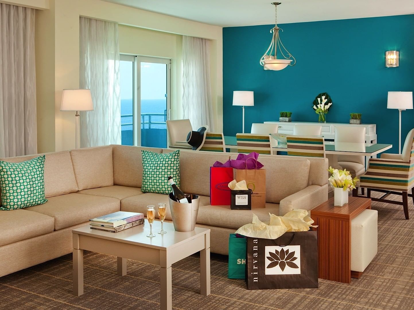 Interior of Ocean Front Presidential King Suite at Ocean Place
