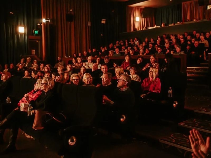 Crowded audience enjoying a movie screening at CinefestOz 2026.