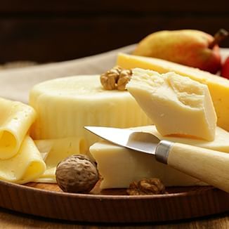 an assortment of cheese