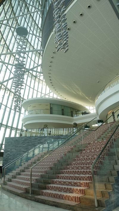 Lobby at The Torch Doha Hotel in Qatar